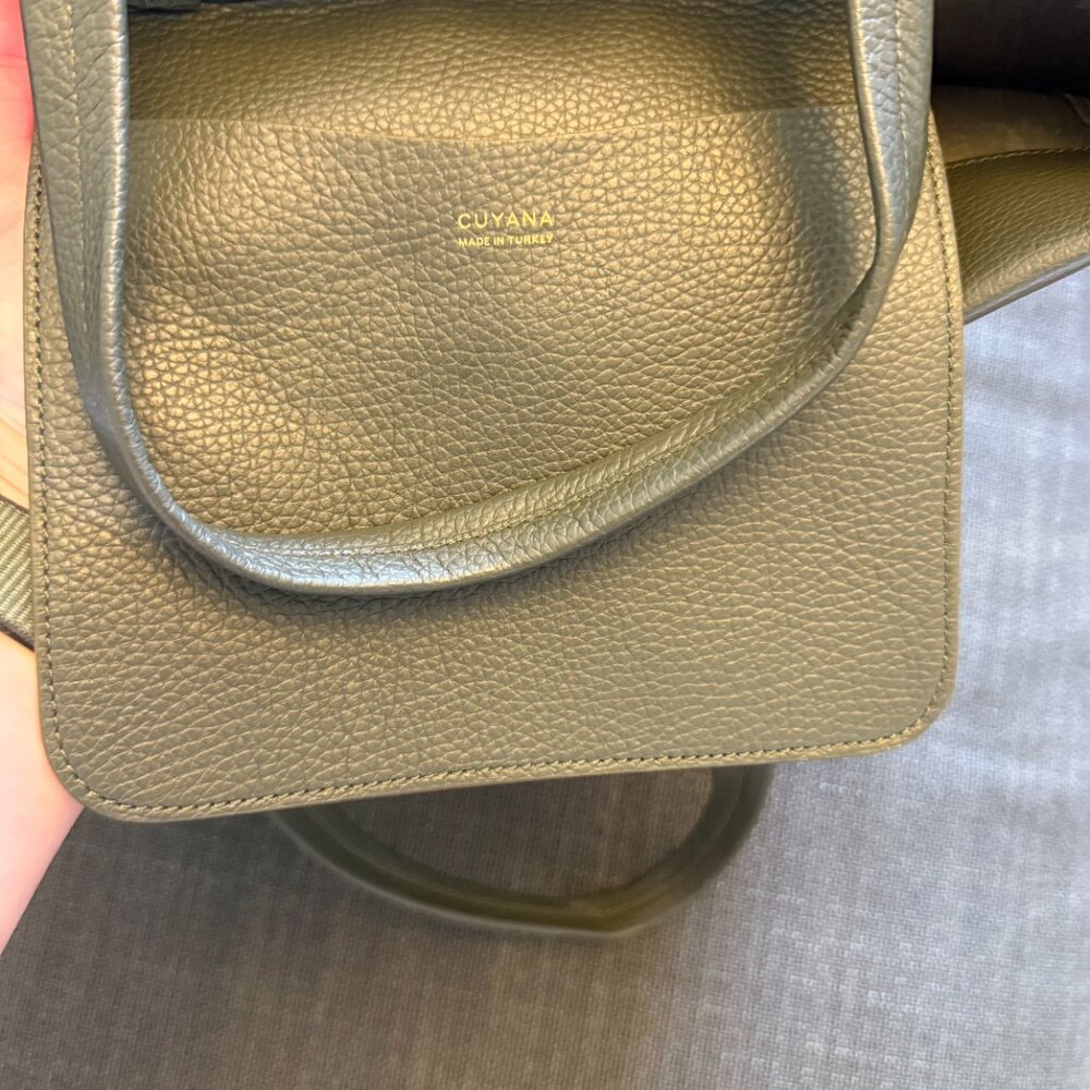 NWOT Cuyana Tall Easy Tote Dark Olive - Picture 5 of 13
